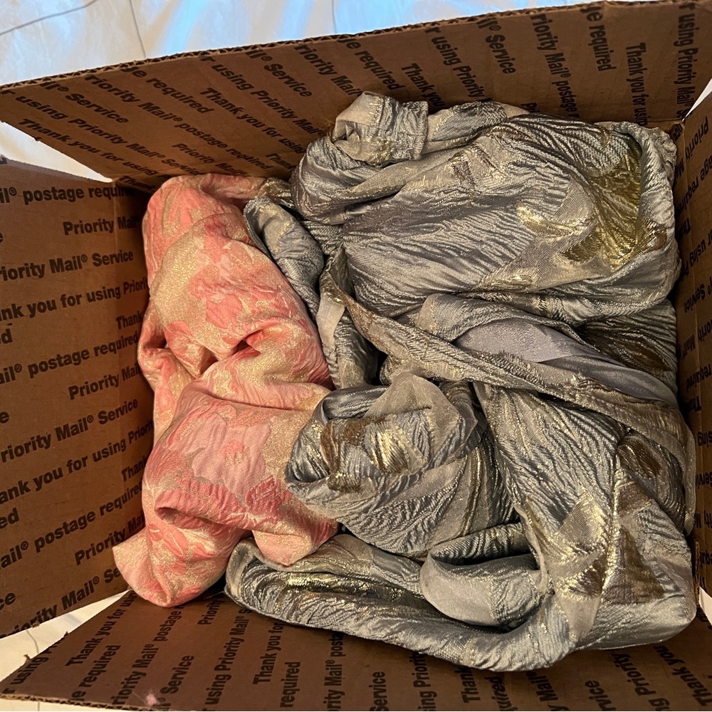 Mystery box - plus size embossed baroque style - 2 items total